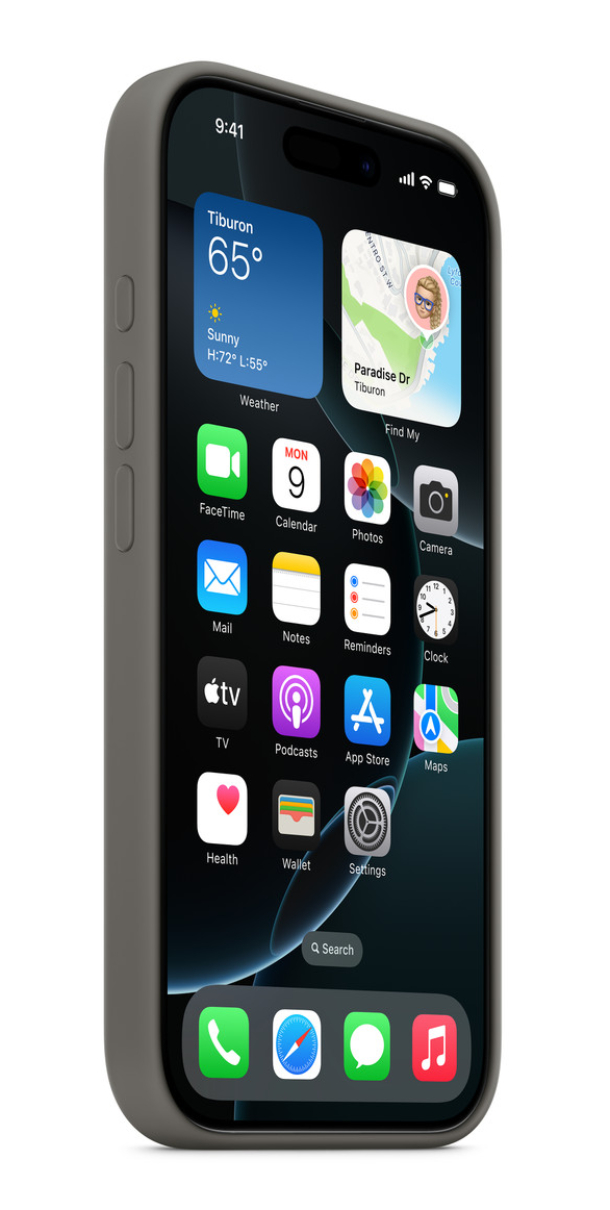 Чехол Оригинальный Силикон MagSafe для iPhone 16 Pro Max, Серый камень