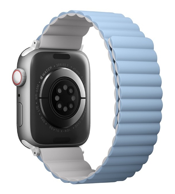Ремешок Uniq Revix reversible Magnetic Белый/Арктическая синева для Apple Watch 38/40/41мм