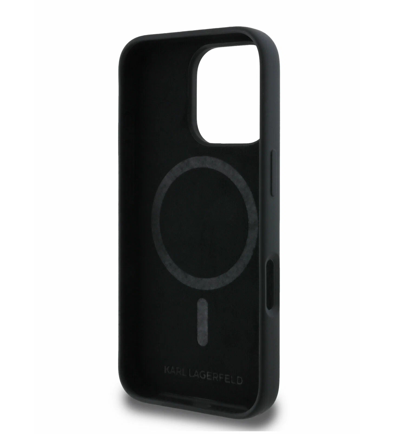 Чехол Lagerfeld Liquid Silicone NFT Karl Head Hard с MagSafe для iPhone 16 Pro Max, Черный