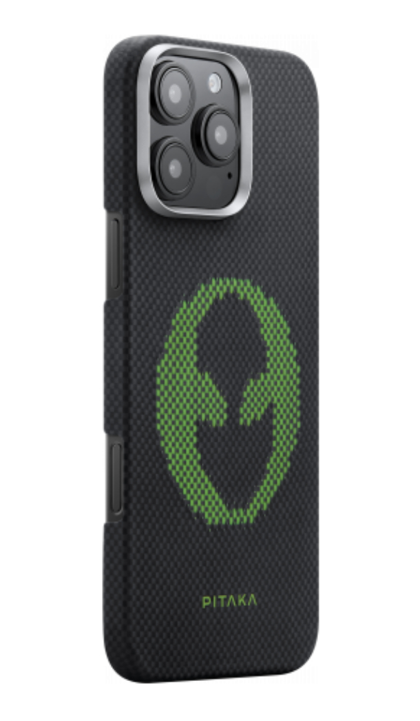 Чехол PITAKA Aries Tactile Woven для iPhone 16 Pro, Инопланетянин