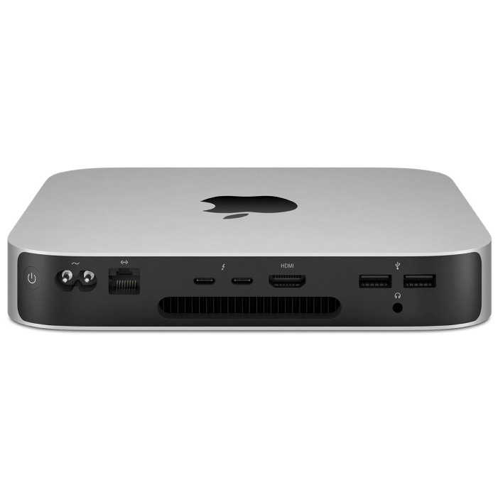 Apple Mac Mini, 2020, M1, 8/8 Core, SSD 8 ГБ RAM/256Гб, Cеребристый
