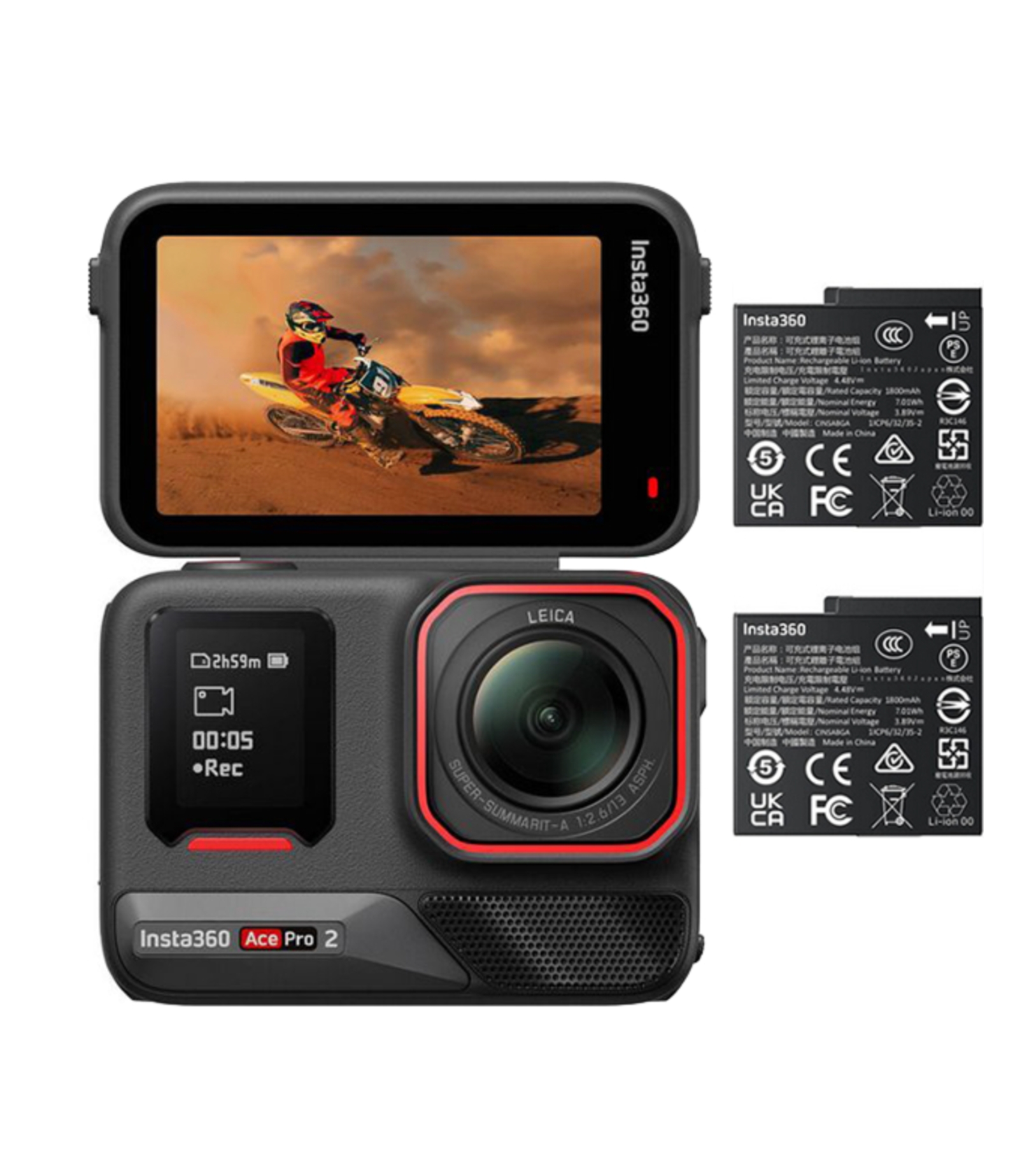 Insta360 Ace Pro 2, Версия с двумя аккумуляторами, Черная в Краснодаре