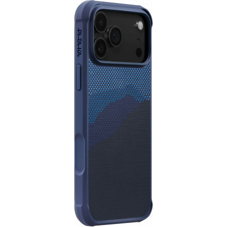 Противоударный чехол Pitaka Aramid ProGuard Case для iPhone 17 Pro Max, Темно-синий