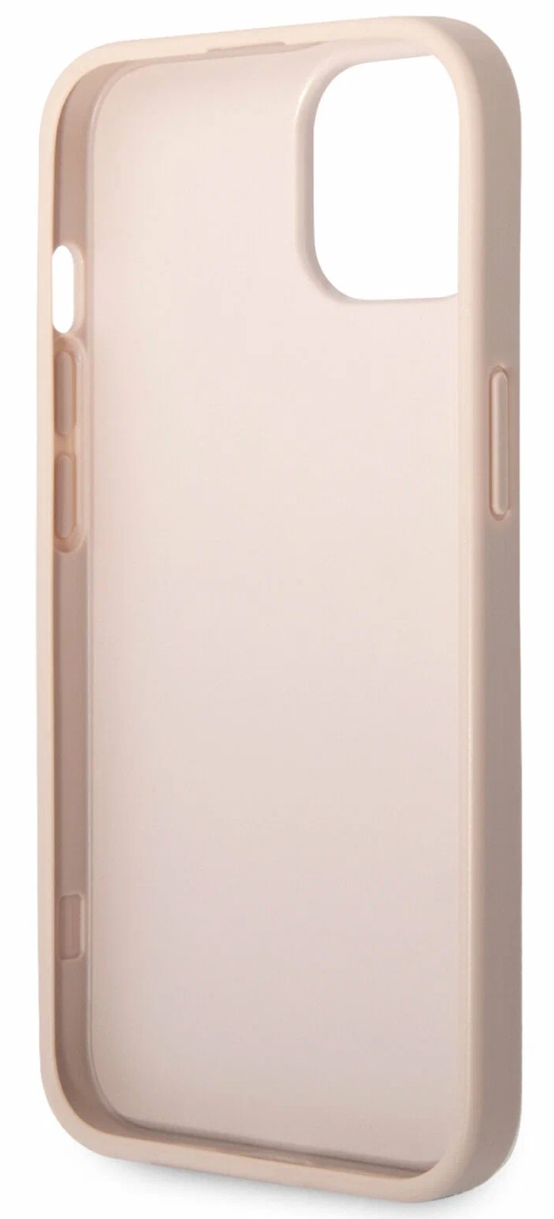 Чехол Guess для iPhone 15 Pro, PU 4G Big metal logo Hard, Розовый