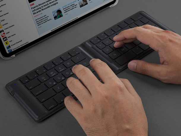 Беспроводная клавиатура Uniq FORIO (англ.) Foldable Bluettoth Keyboard, Черный