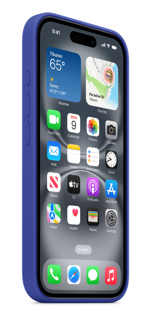 Чехол Оригинальный Силикон MagSafe для iPhone 16, Ультрамариновый