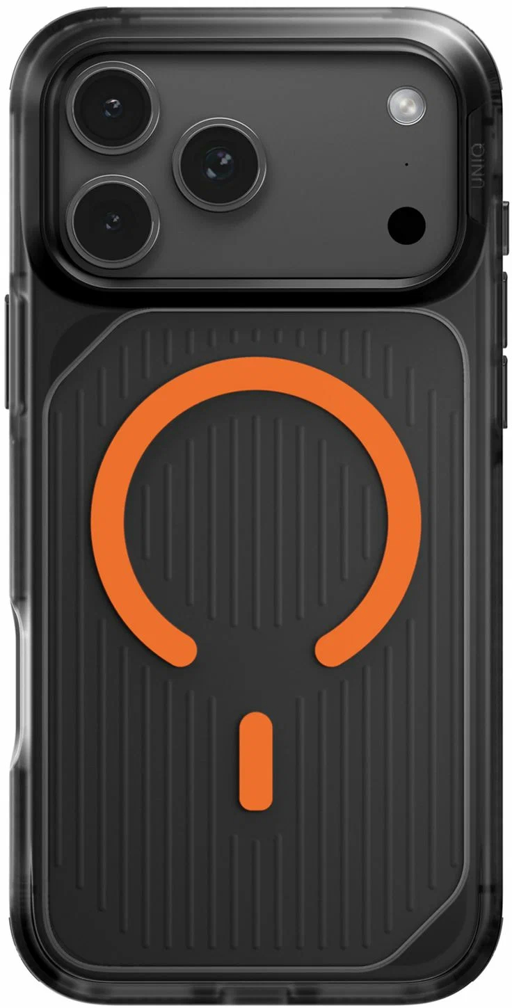 Чехол Uniq для iPhone 17 Pro Max Combat Active, MagSafe, Серо-оранжевый