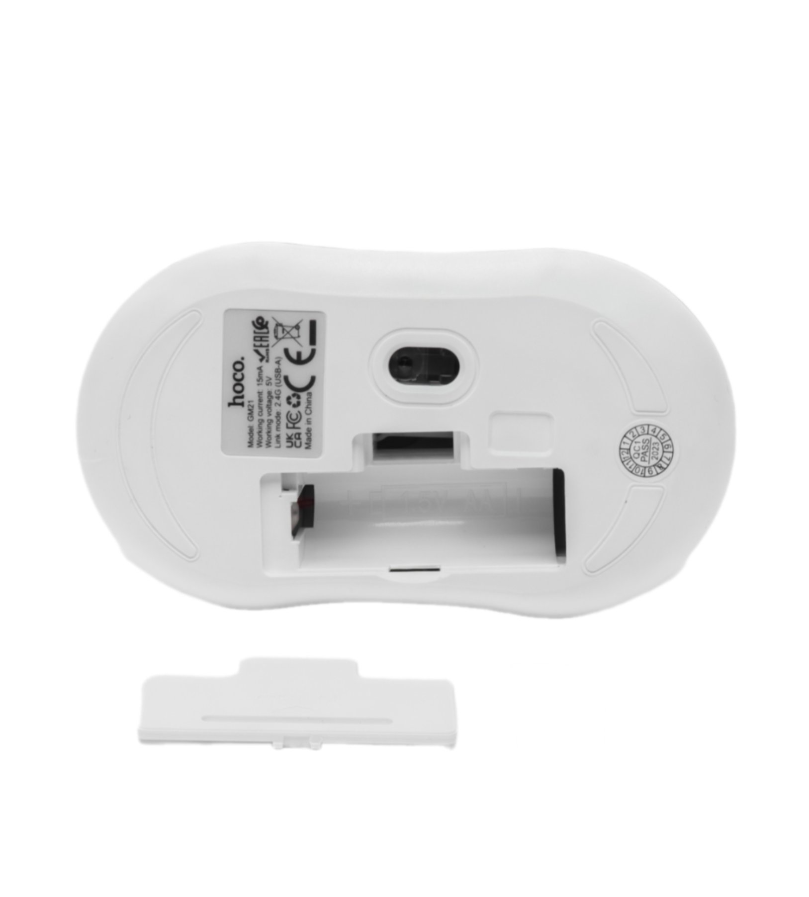 Беспроводная мышь для бизнеса Hoco Platinum 2.4G, Бело-серая, GM21