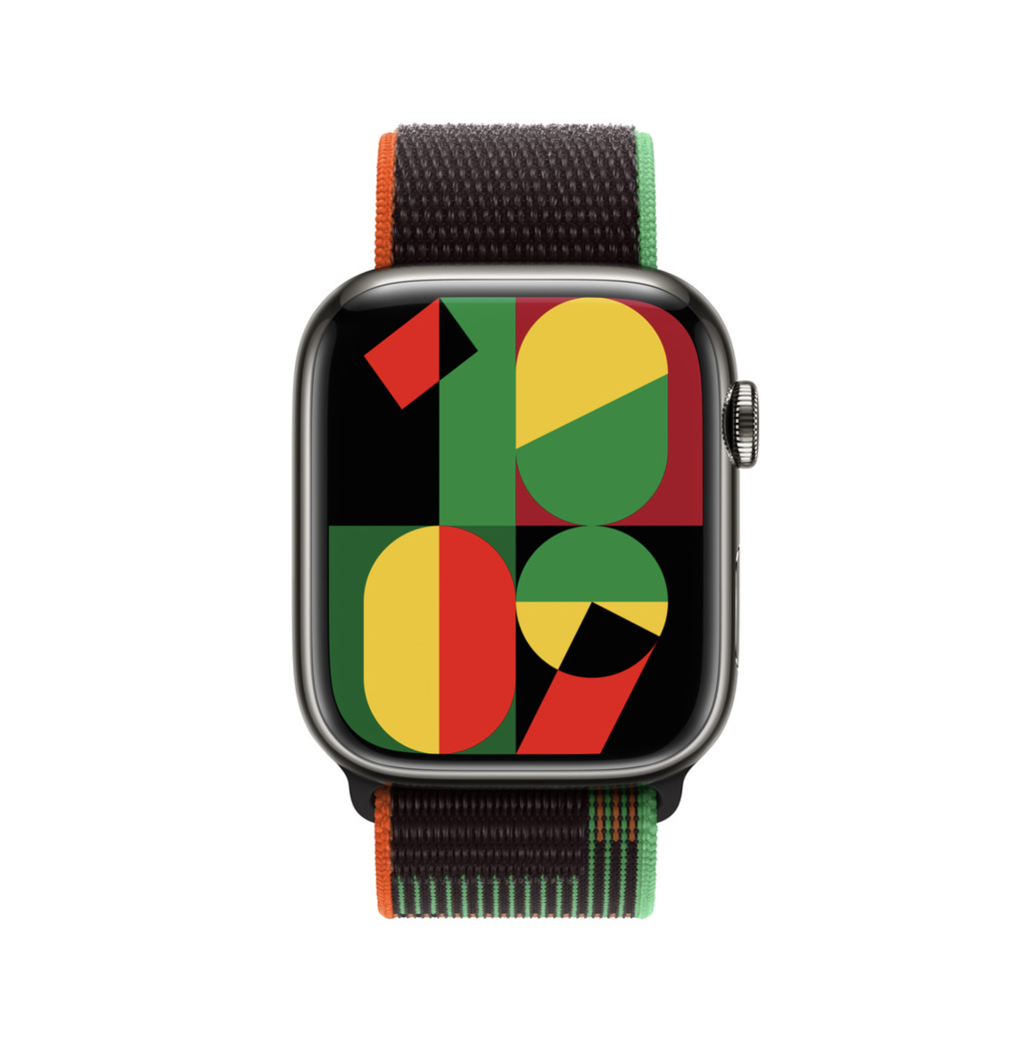 Ремешок Apple для Apple Watch 45мм, Черная спортивная петля Unity