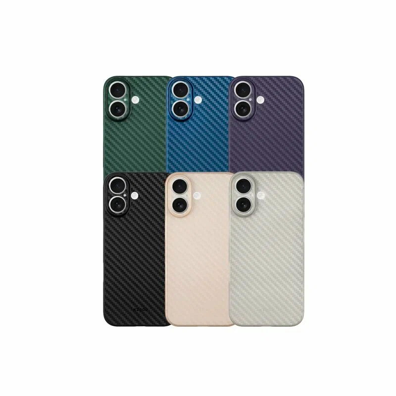 Чехол K-DOO Air Carbon для iPhone 16, Серый