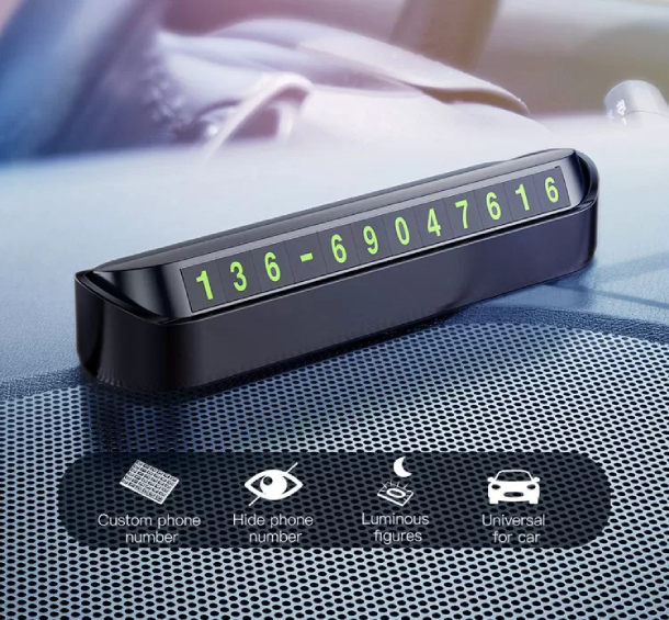 Автомобильная табличка для номера телефона Baseus ACNUM-DD01