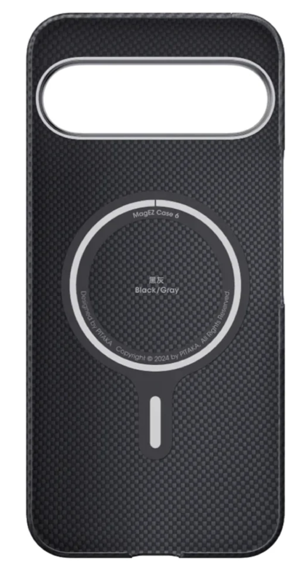 Чехол PITAKA Ultra-Slim для Google Pixel 9 Pro XL, Черный/Серый