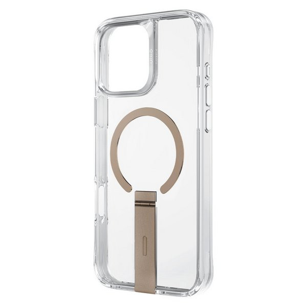Чехол Uniq Eleva MagSafe для iPhone 16 Pro с подставкой, Зоолотой