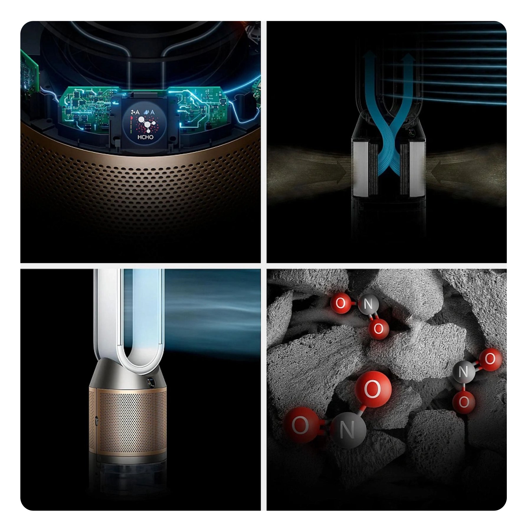 Dyson Purifier Humidifier + Cool Formaldehyde, Белый/Золотой, PH05