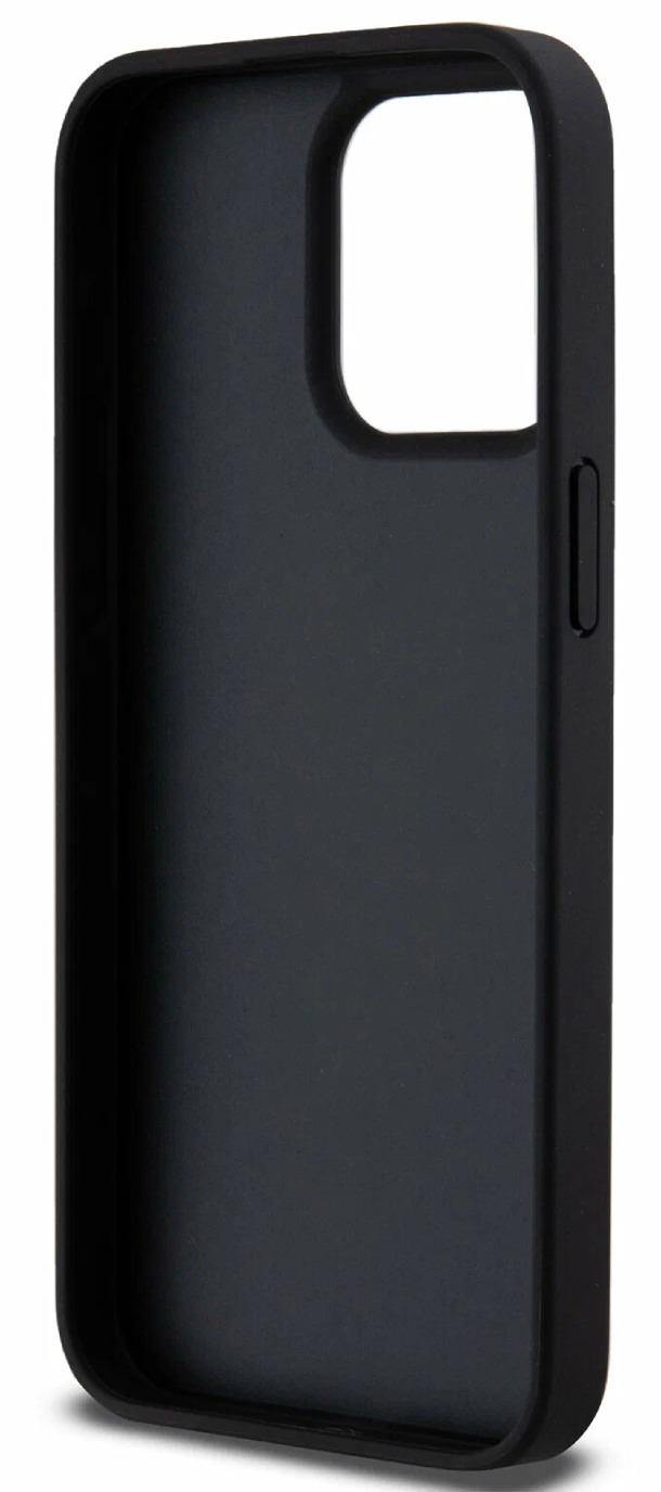 Чехол U.S. Polo для iPhone 15 Pro, PU Double horse logo and Stripes Hard, Черный