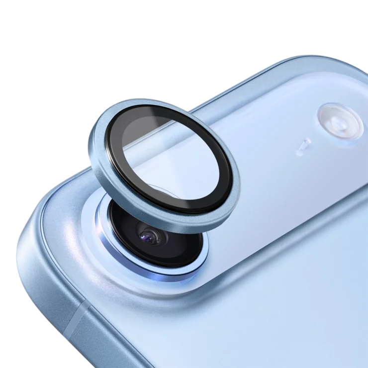 Защитные линзы стекло для объектива камеры SupGlass с антибликовым покрытием SG-31 на камеру iPhone 17 Air, Голубой