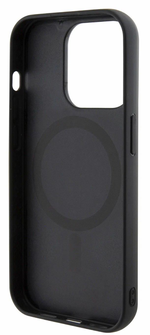 Чехол Guess для iPhone 15 Pro, PU G CUBE Hard MagSafe, Черный