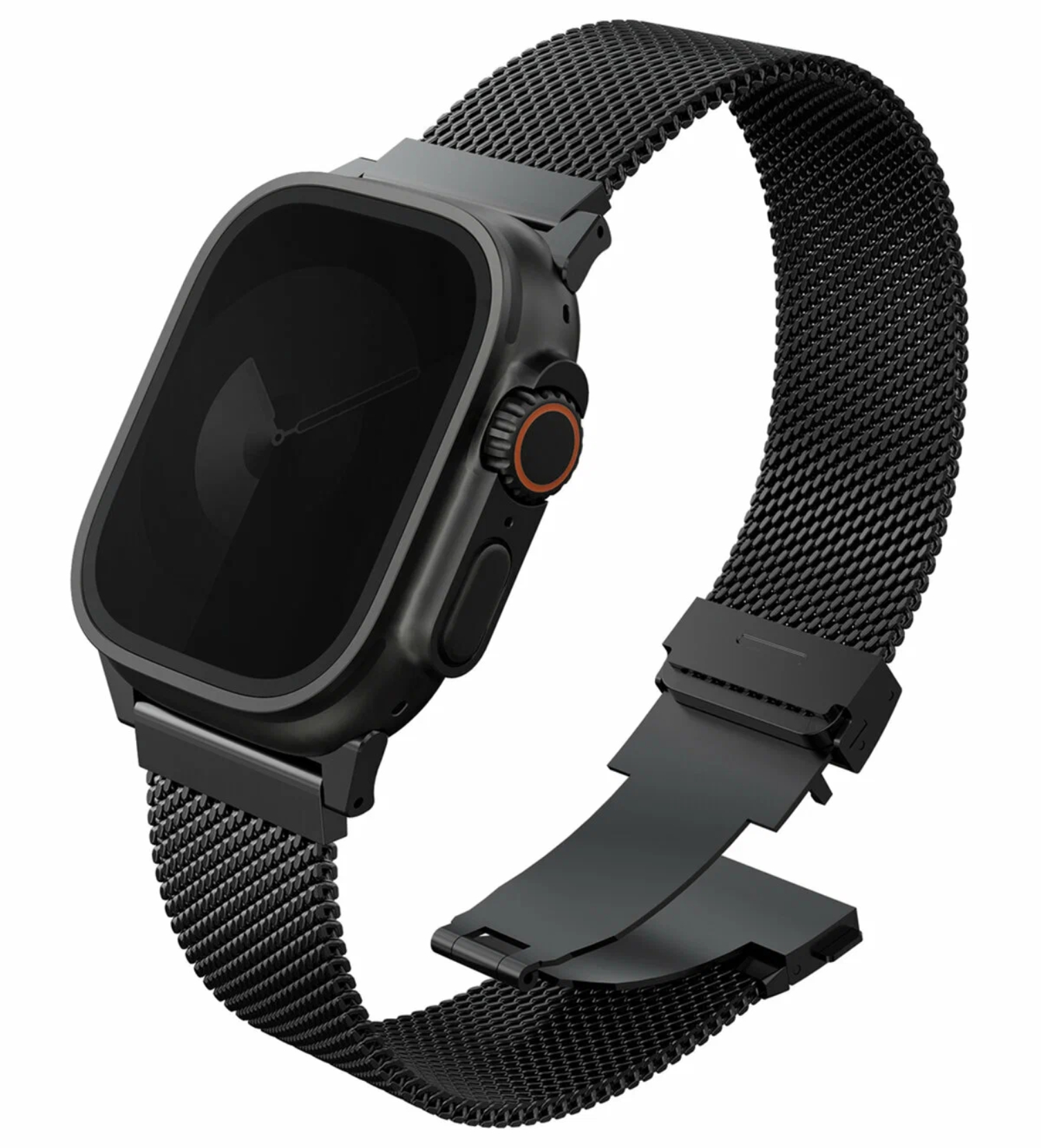 Ремешок Uniq Dante PRO Strap Mesh Steel для Apple Watch 49/46/45/44 мм, Черный, Графитовый
