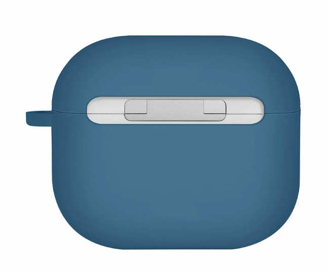 Чехол Uniq NEXO Силикон + карабин + Sports ear hooks для Airpods 4, Тихоокеанский голубой