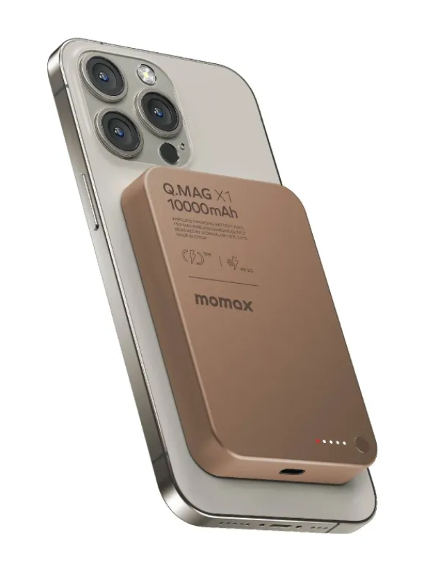 Power Bank Momax Q.MAG X1 10000 мА·ч, Бронзовый