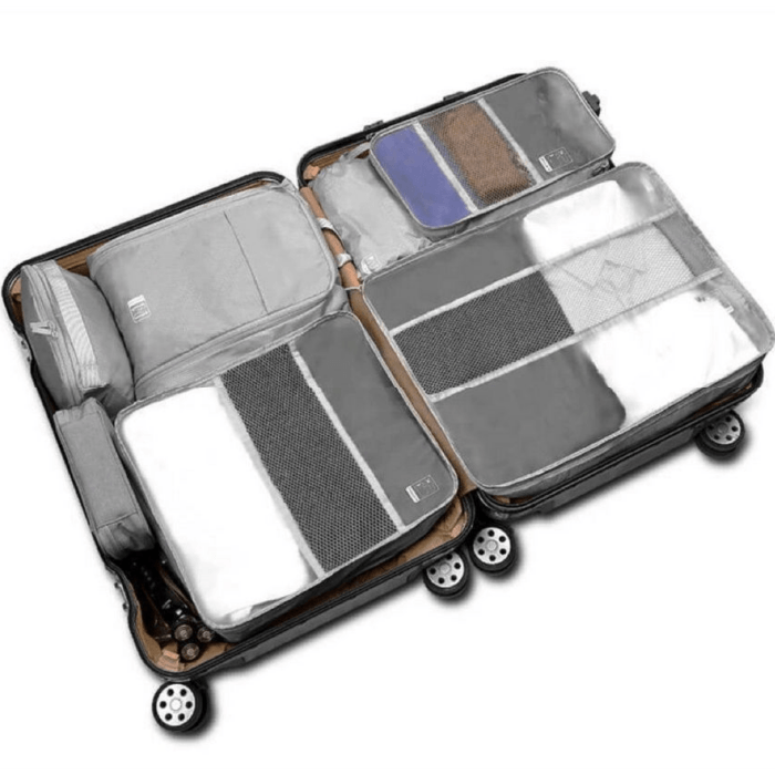 Комплект органайзеров для чемодана 6 в 1 WIWU Toiletries Organizer Bag, Серый