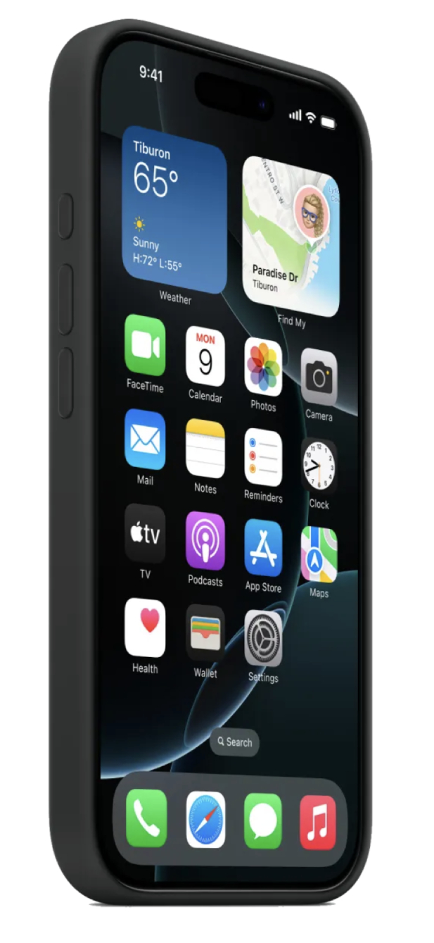 Чехол Оригинальный Силикон MagSafe для iPhone 16 Pro, Черный