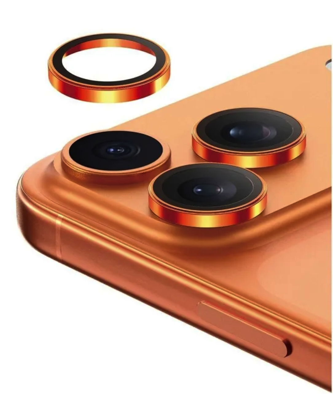 Защитные линзы Keephone SAPPHIRE PVD на камеру iPhone 17 Pro/17 Pro Max, Оранжевый
