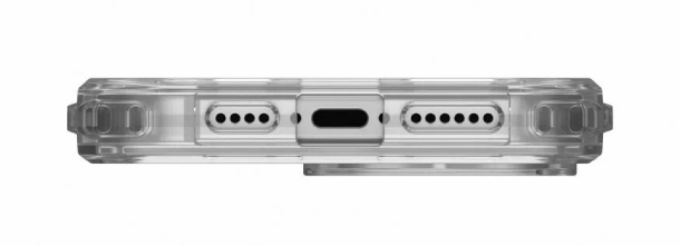 Чехол с поддержкой MAGSAFE Uag Plyo для iPhone 16 Pro Max, Прозрачный/Серебро