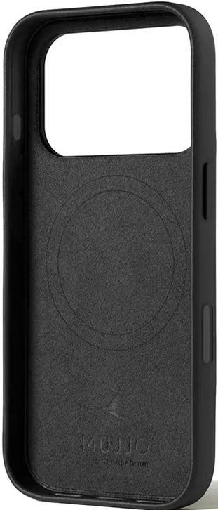 Чехол Mujjo Wallet Leather для iPhone 17 Pro Max, Черный