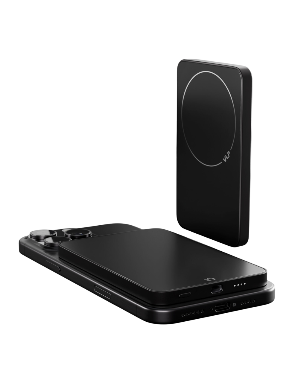 Внешний аккумулятор «vlp» Diamond Energy MagSafe USB-C, Qi2 5000 mAh, USB-C, черный титан