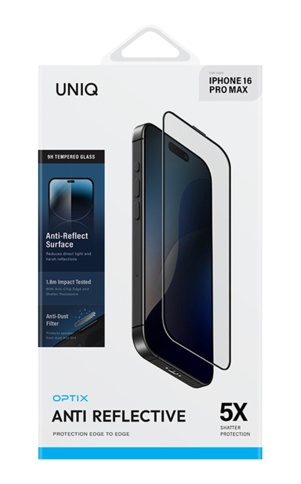 Защитное стекло Uniq OPTIX Clear (+installer) для IPhone 16 Pro Max