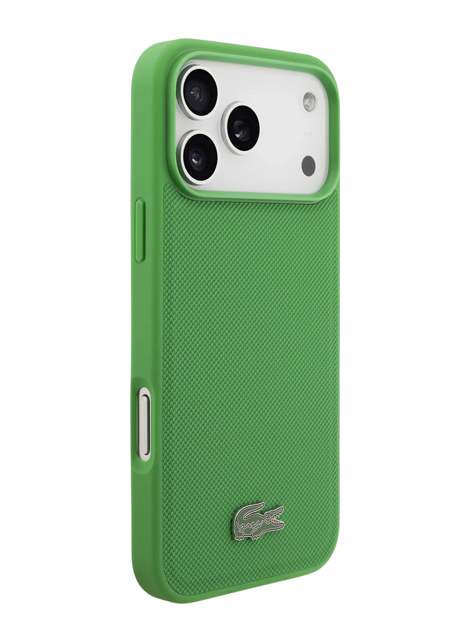 Чехол Lacoste iPhone 17 Pro Max PVC Metal Lacquer logo, MagSafe, Зеленый