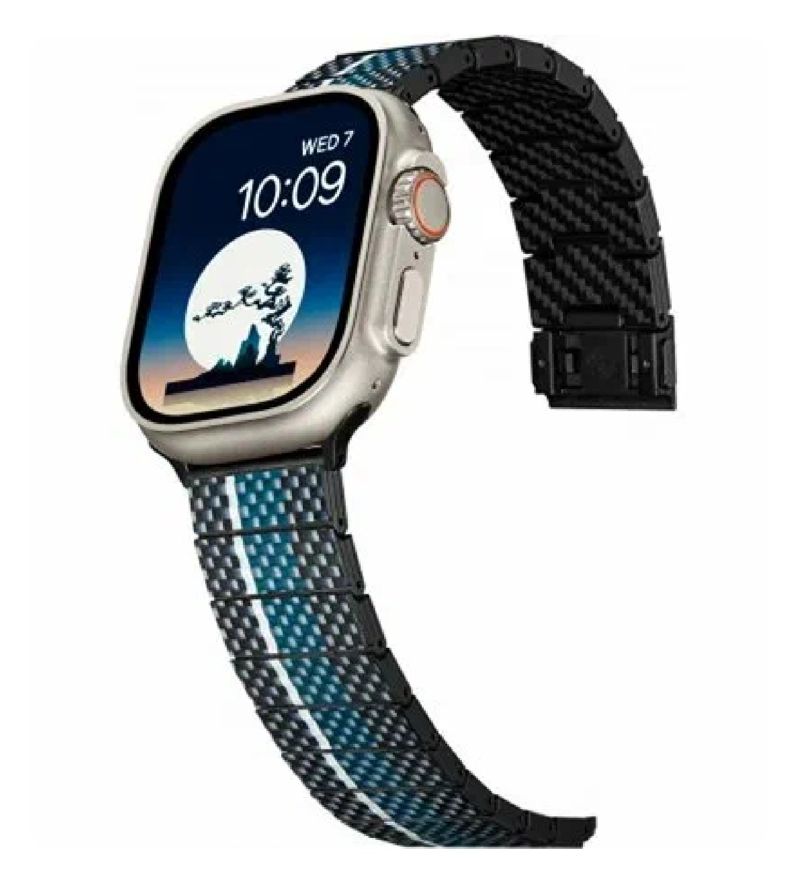 Браслет PITAKA Carbon Link серия Modern Rhapsody для Apple Watch 38/40/41/42/44/45/49мм