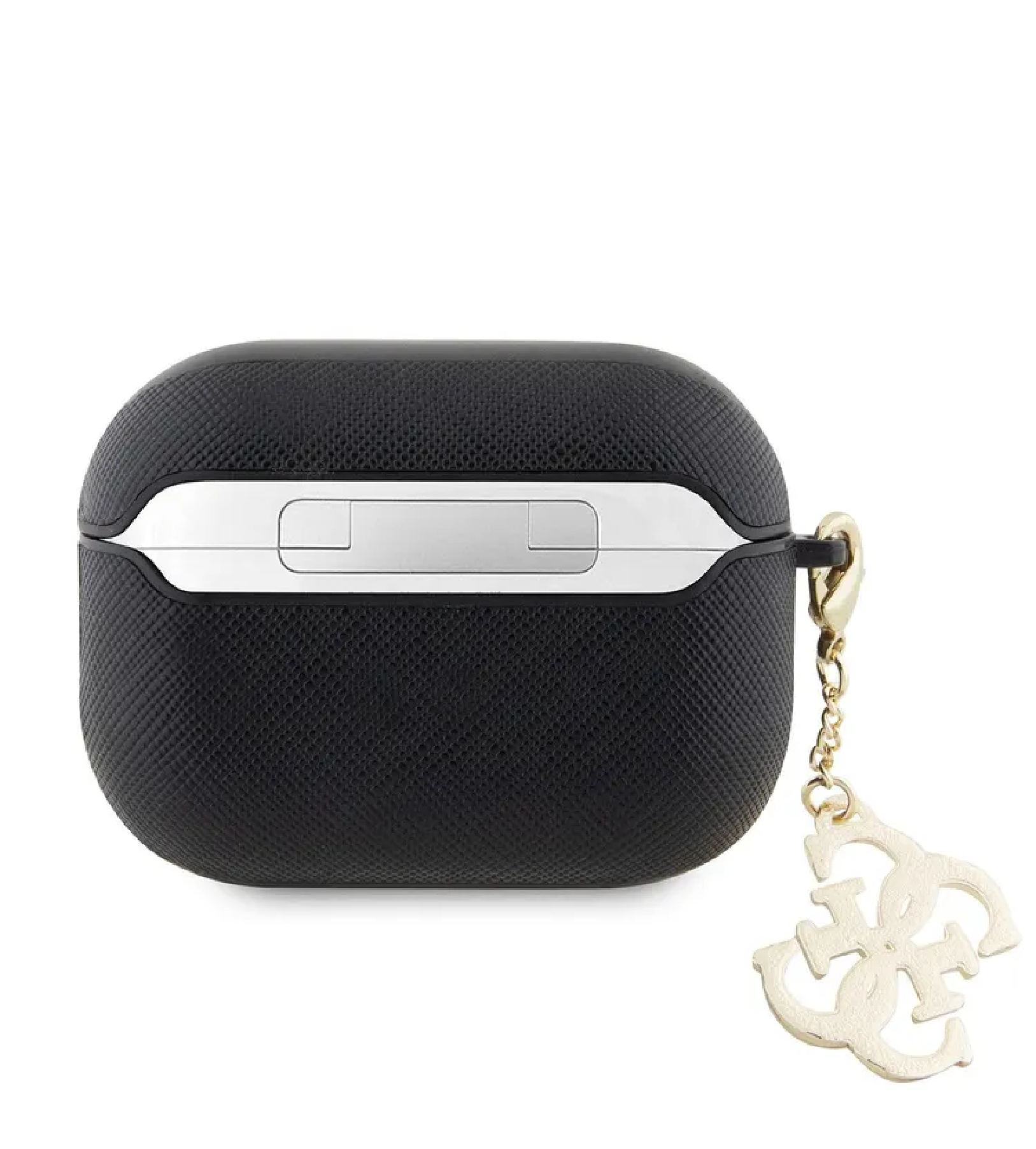 Чехол Guess PU Saffiano with Charm для Airpods Pro 2, Черный