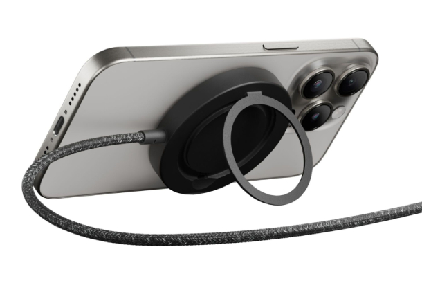 Native Union Voyage 2 в 1 Magnetic Wireless Charger, MagSafe, 15 W Max, Черный