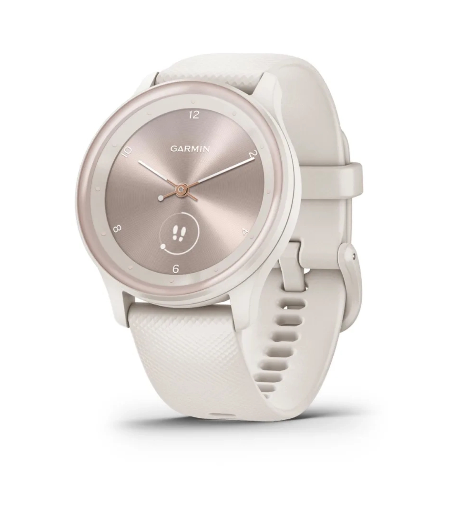 Garmin Vivomove Sport Ivory Case and Silicone Band, Персиково-золотые акценты