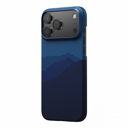 Противоударный чехол Pitaka Aramid ProGuard Case для iPhone 17 Pro, Синий