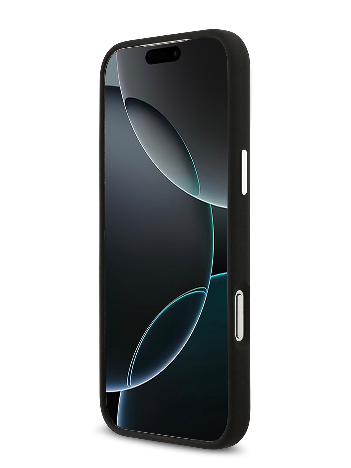 Чехол Lacoste для iPhone 17 Pro Liquid silicone Lacquer Metal logo & Camera, MagSafe, Черный