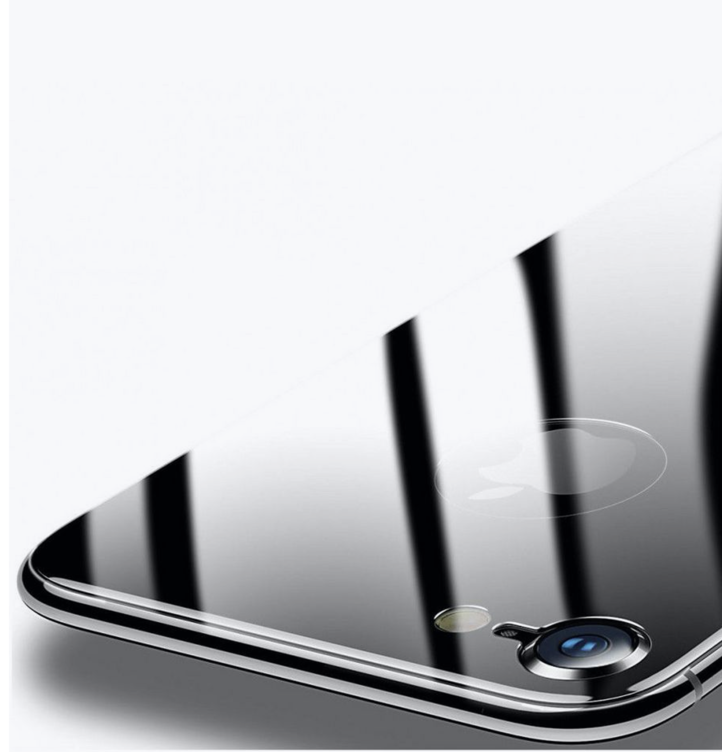 Защитное стекло на заднюю панель Baseus цельное для iPhone 8, Черный