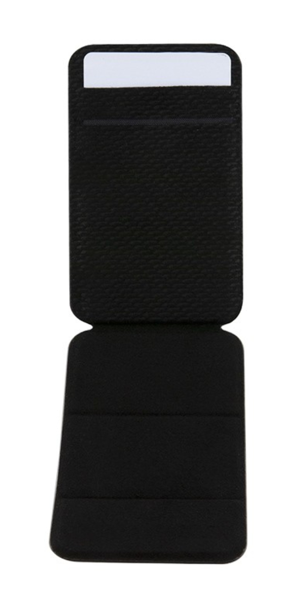 Чехол-бумажник BMW бумажник-стенд Wallet MagSafe Картслот Stand Signature кожа с металлическим логотипом, Черный