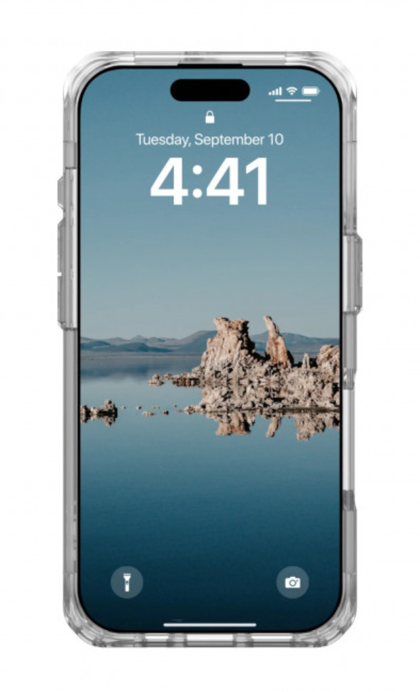 Чехол с поддержкой MAGSAFE Uag Plyo для iPhone 16 Pro, Прозрачный/Серебро