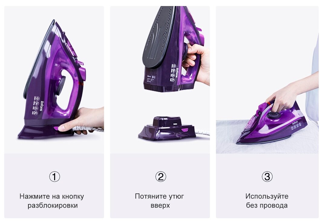 Утюг XiaoMi Lofans Steam Iron YD-012V, Фиолетовый