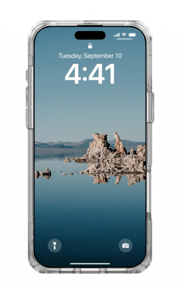 Чехол с подставкой и поддержкой MAGSAFE Uag Plyo для iPhone 16 Pro Max, Прозрачный/Белый