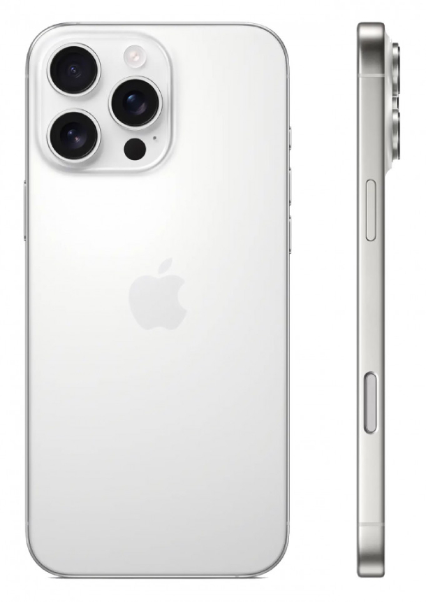 Смартфон Apple iPhone 16 Pro Max 256Гб (1 sim + eSIM / Небольшая царапинка на экране) Белый титан - Б/У