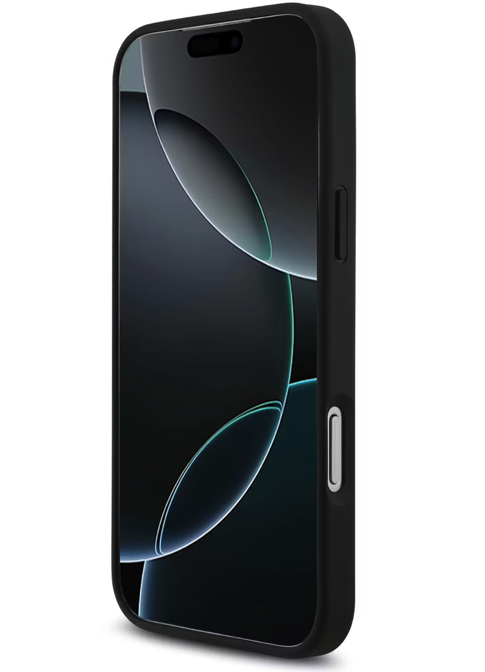 Чехол Lacoste iPhone 17 Pro Max PVC Metal Lacquer logo, MagSafe, Черный