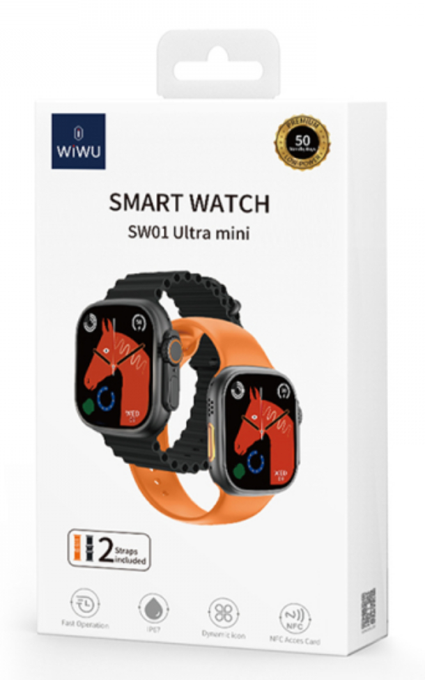 WiWU Smart Watch Ultra Mini, Черные, SW01