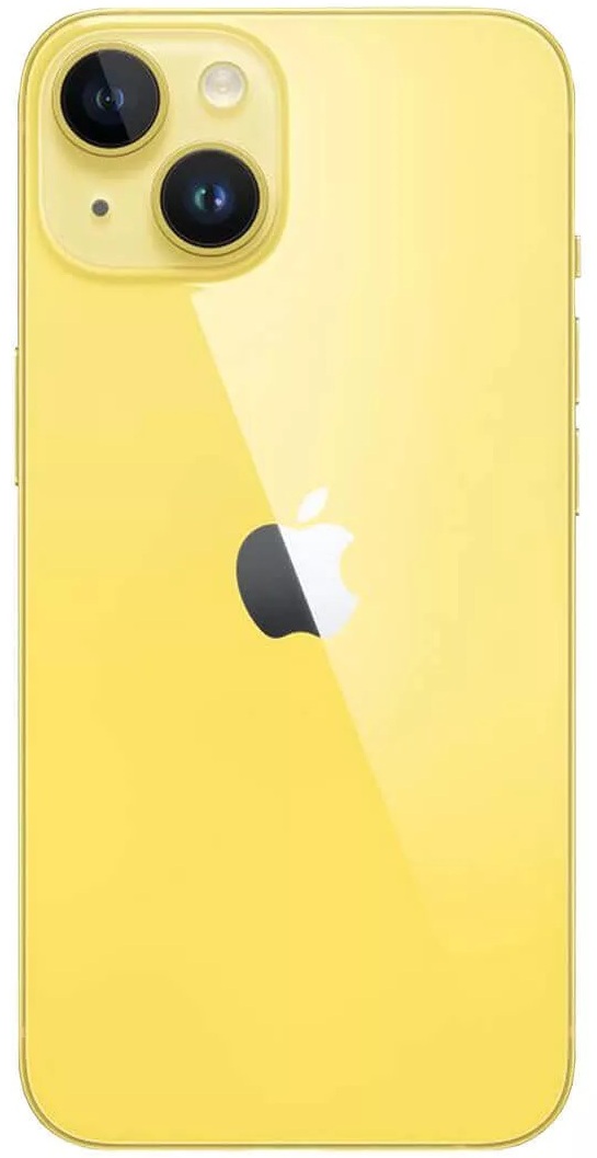 iPhone 14 256Гб (1 sim + eSIM / 88%) Желтый - Б/У  ★★★☆☆