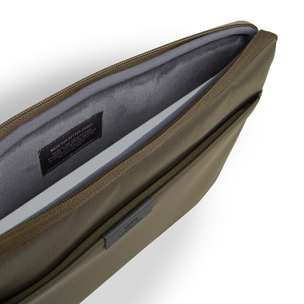 Сумка Uniq для MacBook 14" Bergen Nylon sleeve, Оливково-зеленый
