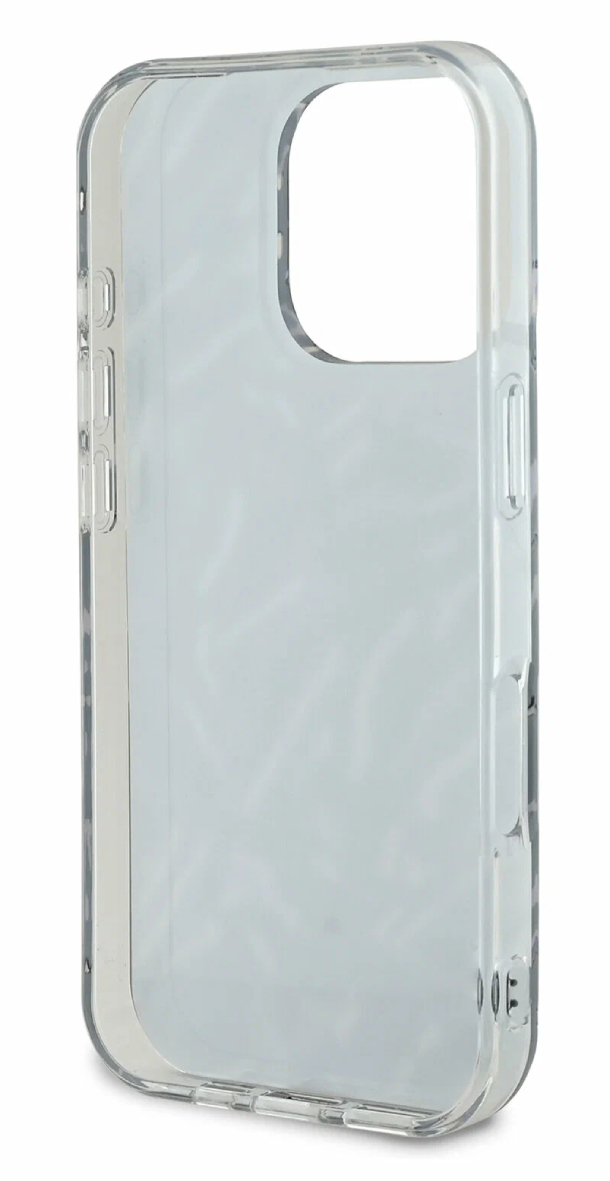 Чехол Lagerfeld для iPhone 16 Pro, PC/TPU Зебра + Нейлоновый ручной шнур, Фиолетовый