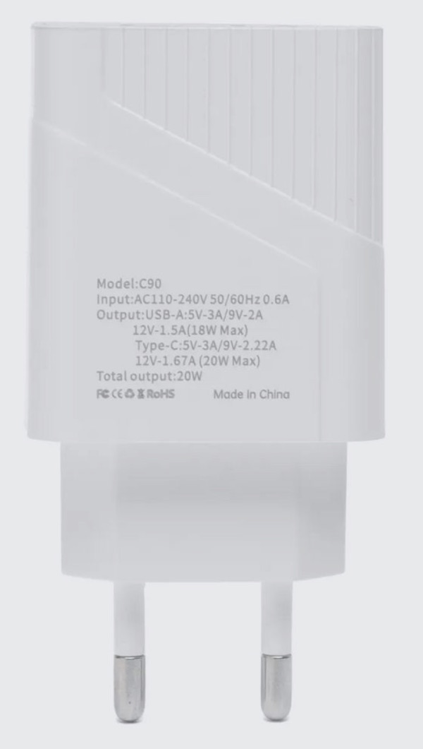 Maimi C90 PD 20W с выходом Type-C, Белый